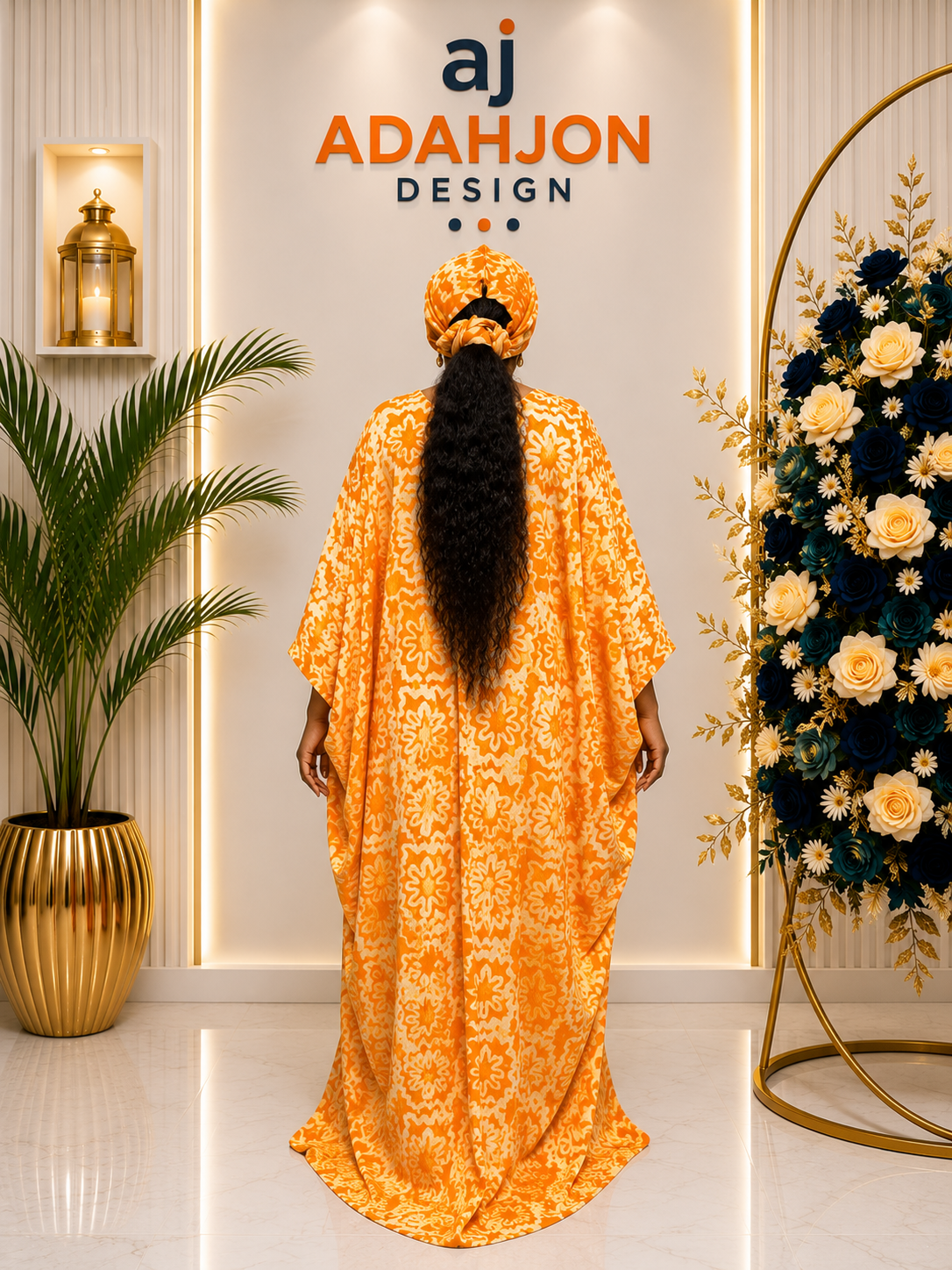 Adire Long Gown