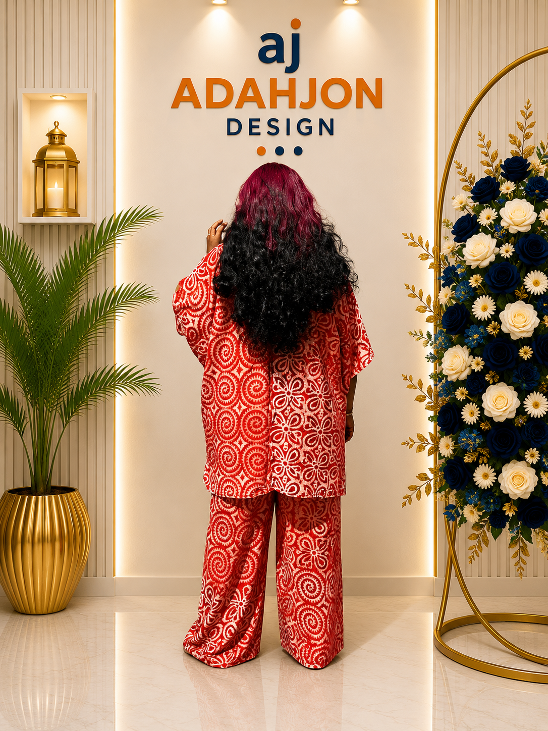 adire Two Piece