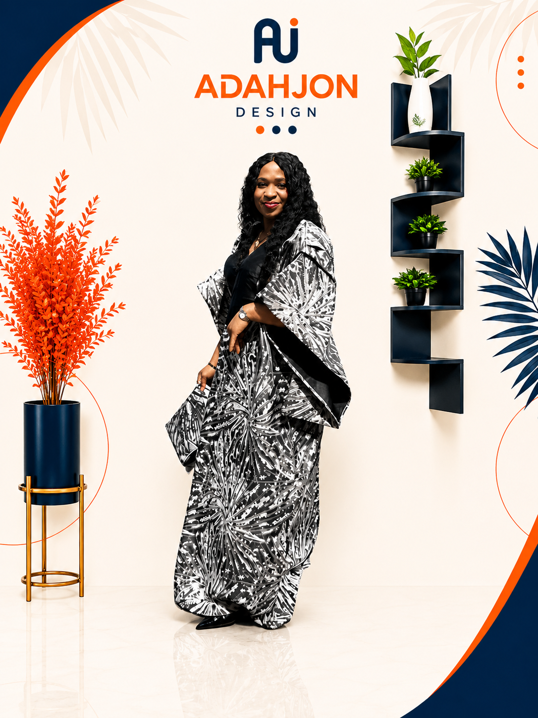 Long Brocade Gown