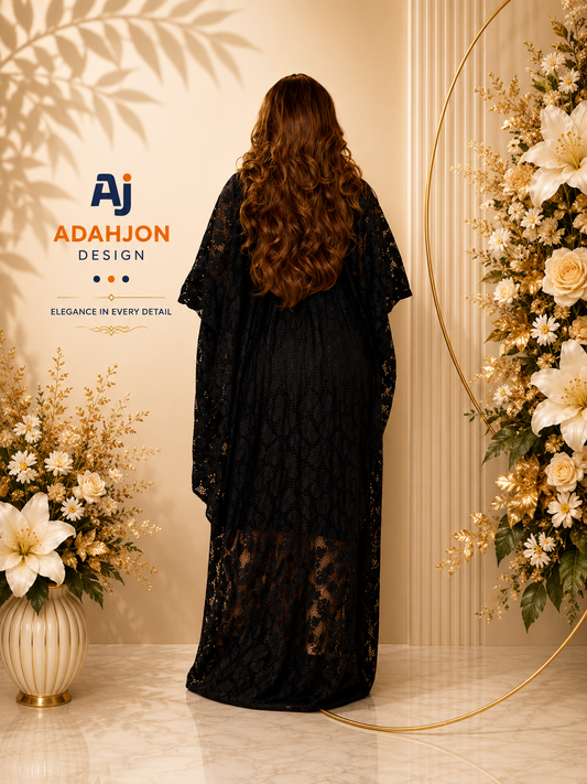 Cow Gown Sample Lace