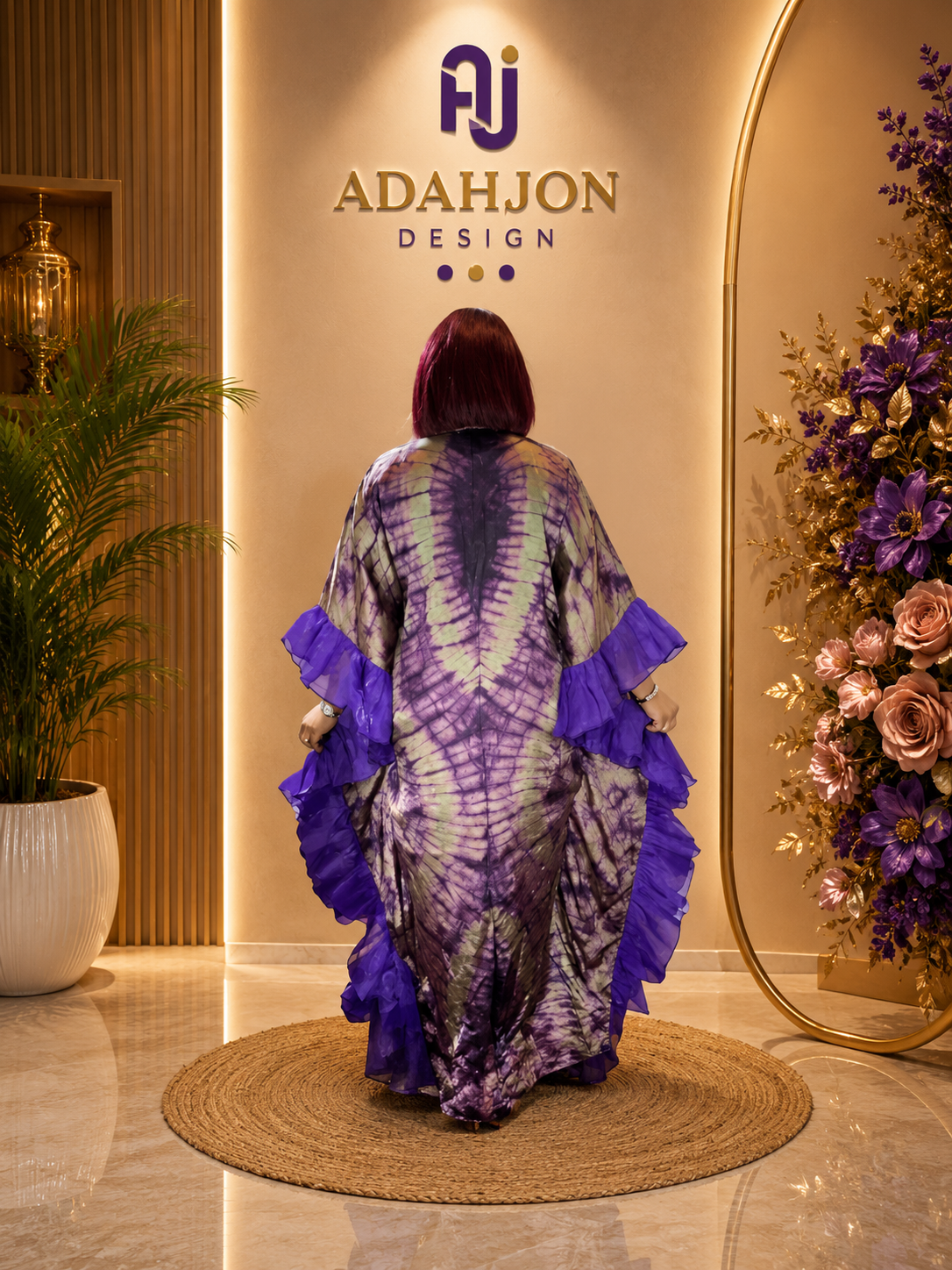 Adire Long Gown