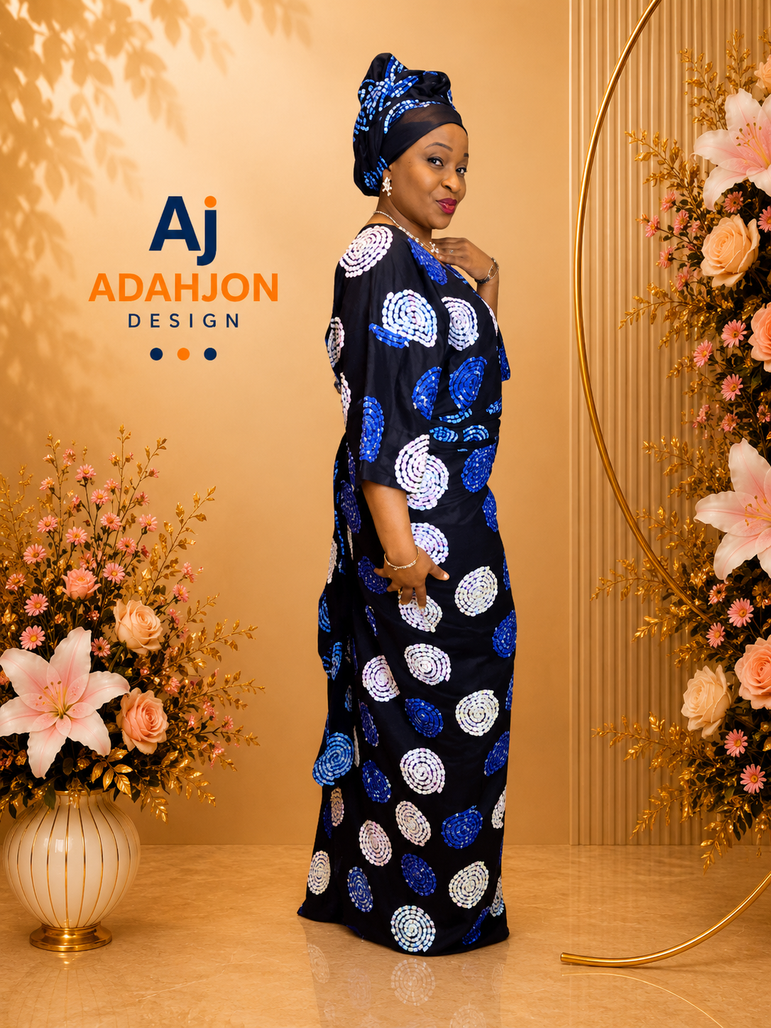 Beaded Ankara Iro And Buba