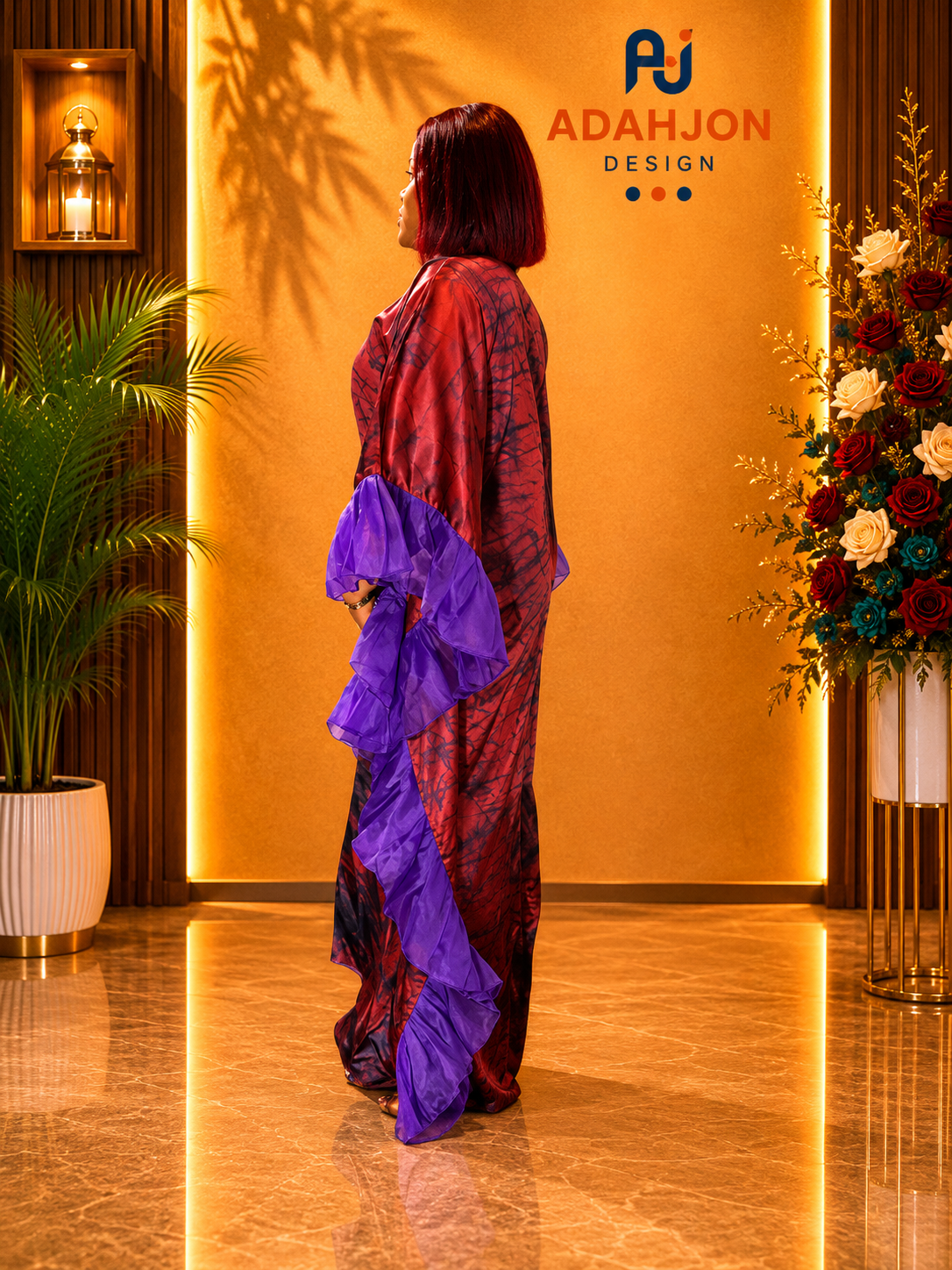 Adire Long Gown
