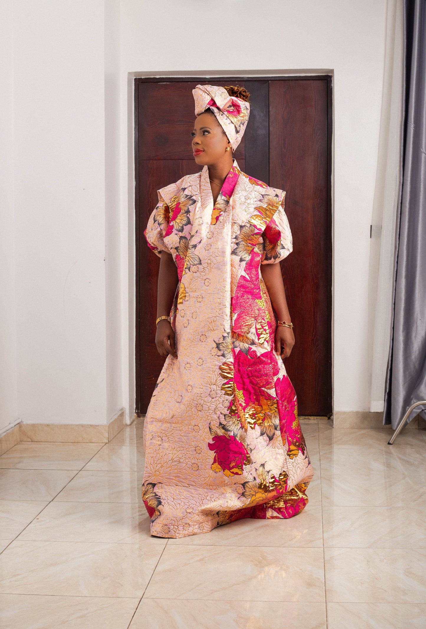 LONG GOWN BROCADE