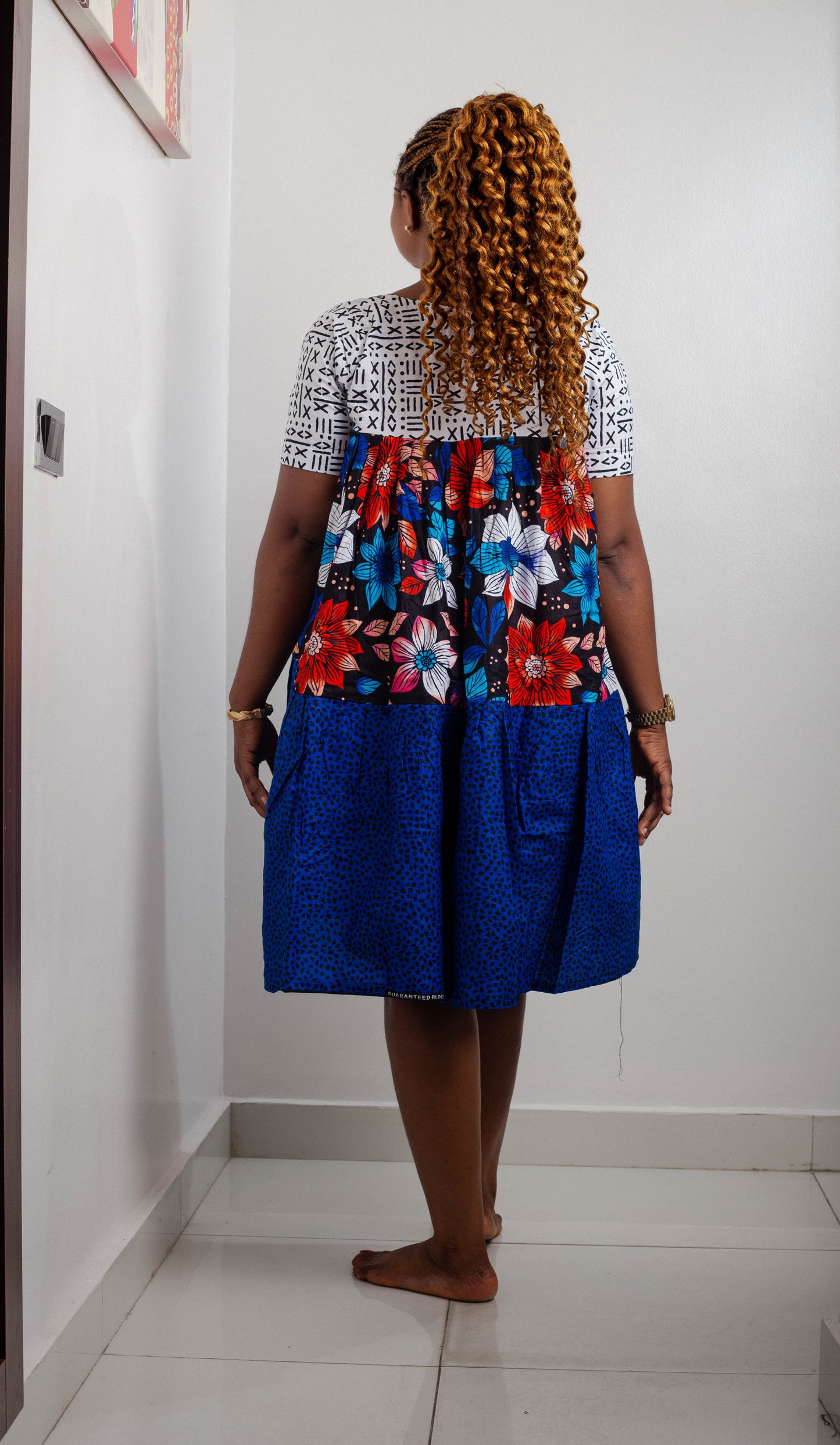 SHORT ANKARA CARABIAN GOWN