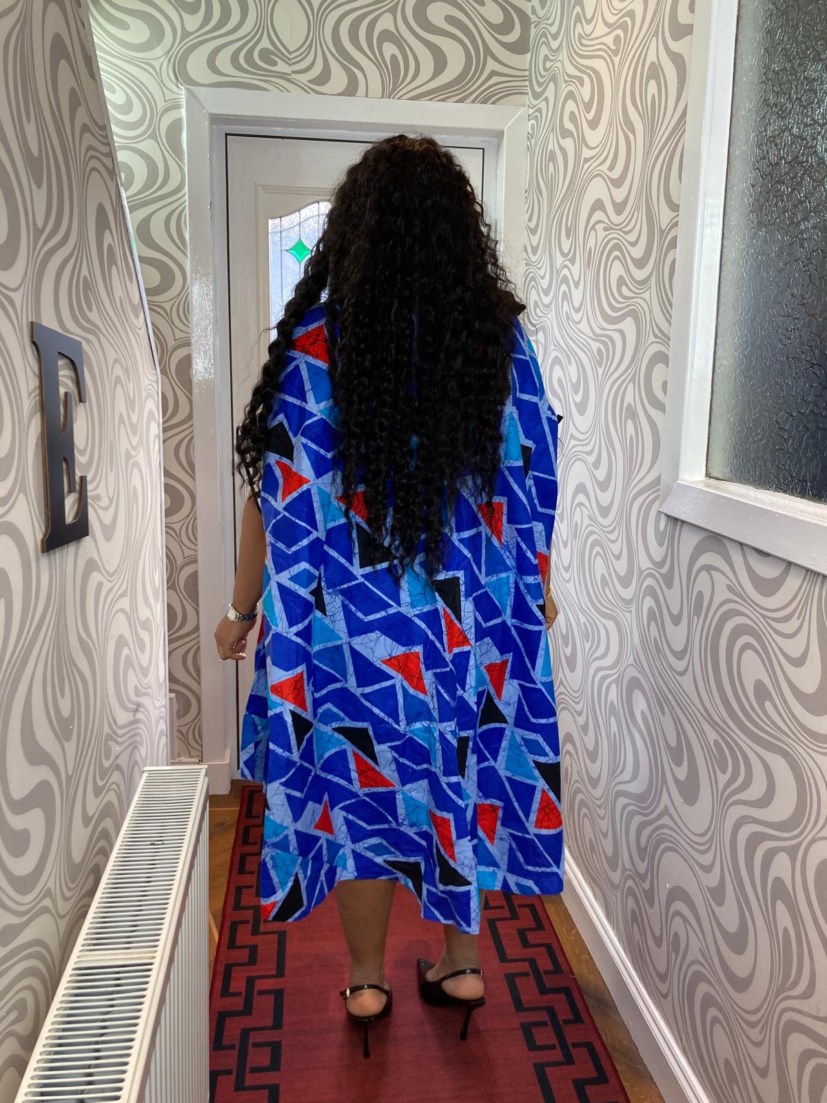 Ankara Circle 3 Quarter Gown