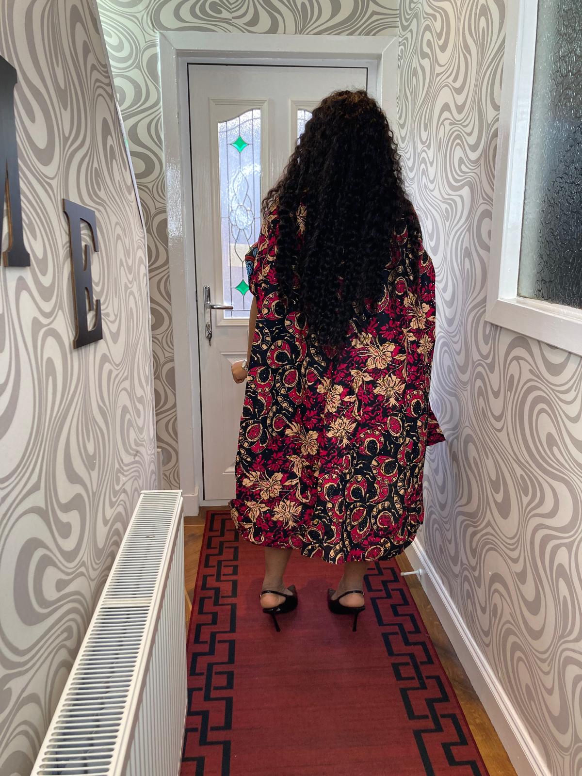 Ankara Circle 3 quarter Gown