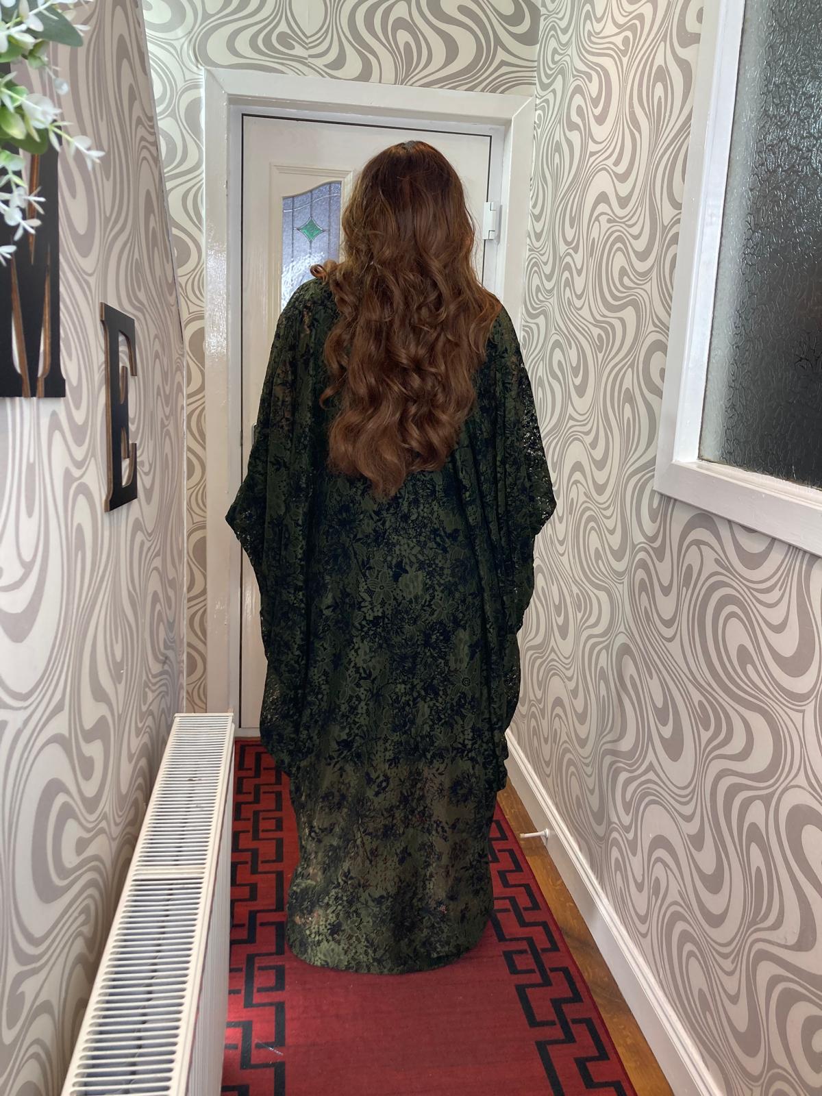 Cow Gown Sample Lace