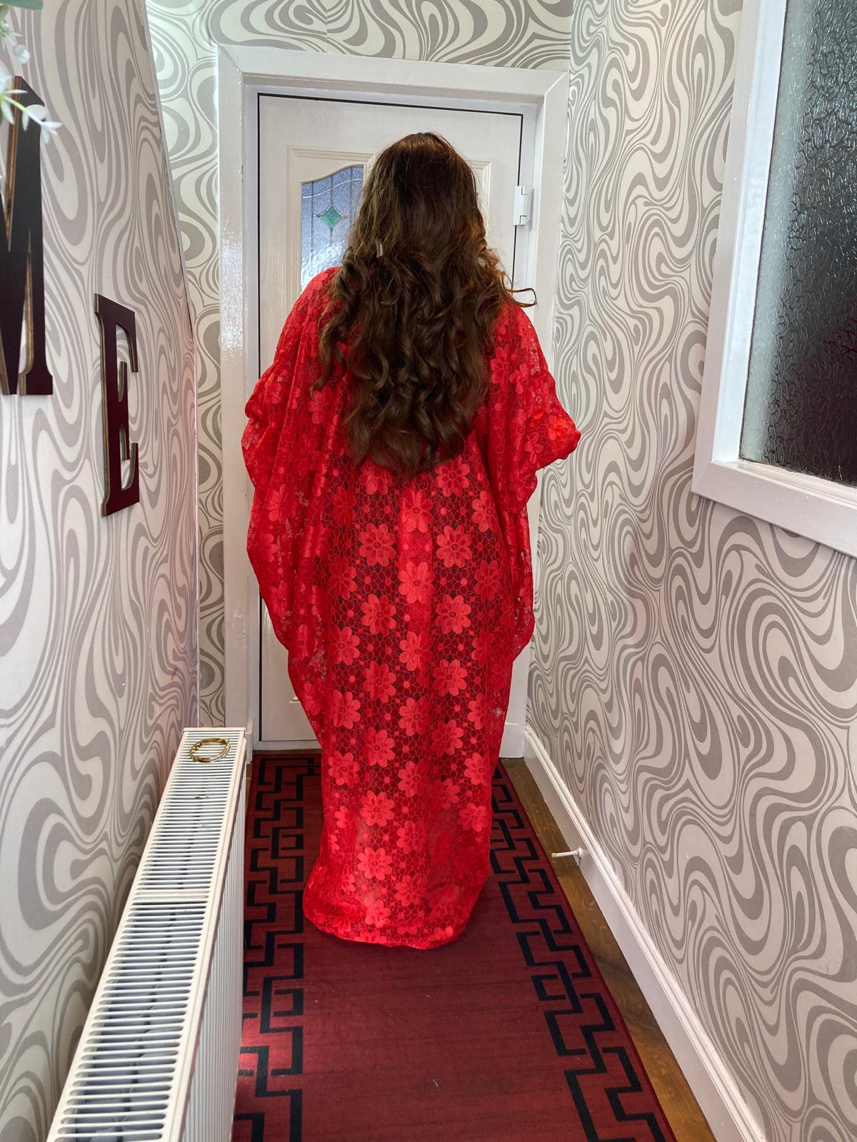 Cow Gown Sample Lace