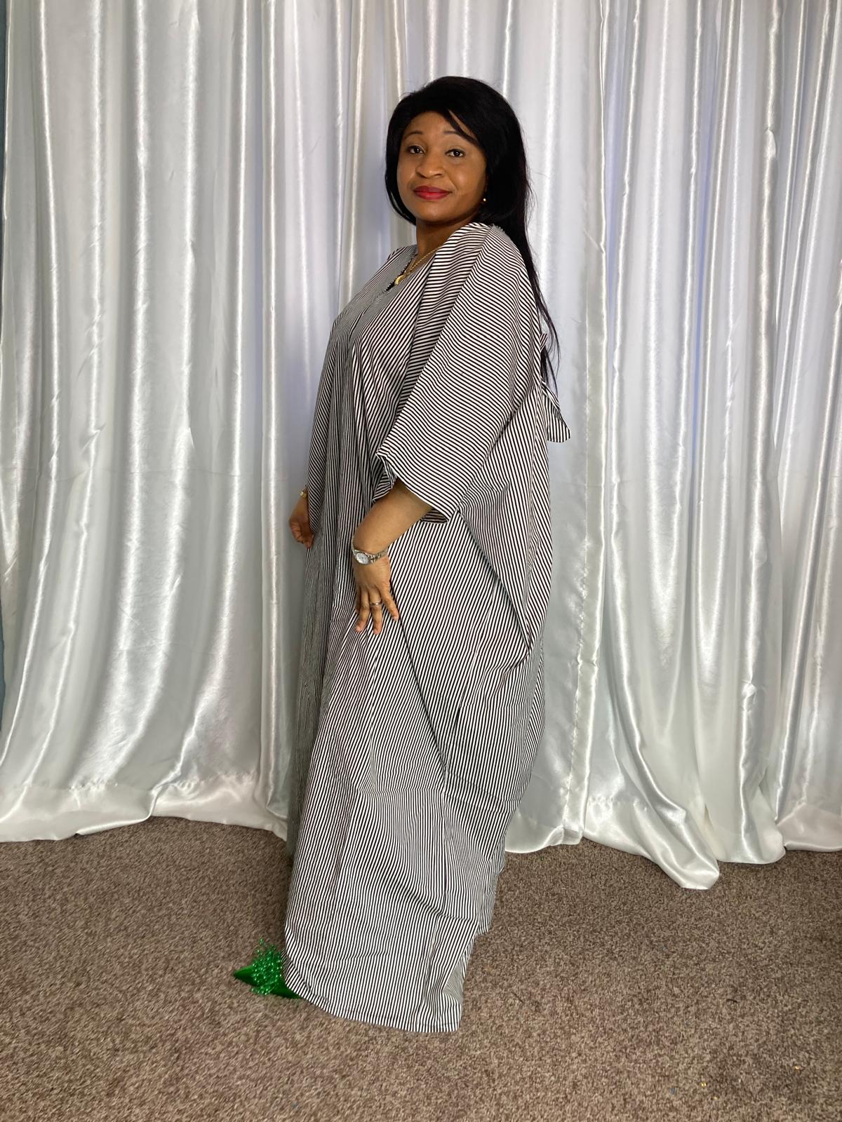 Long Pattern Buba Gown