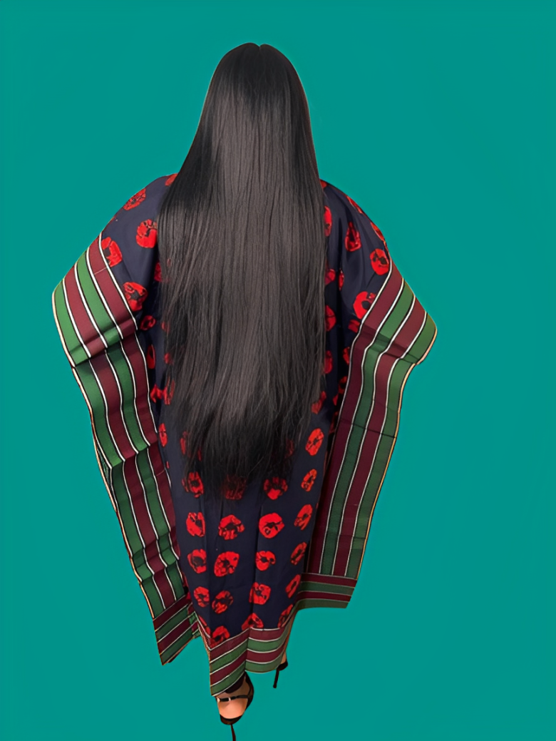 3 Quater Kimono jacket With Aso Oke