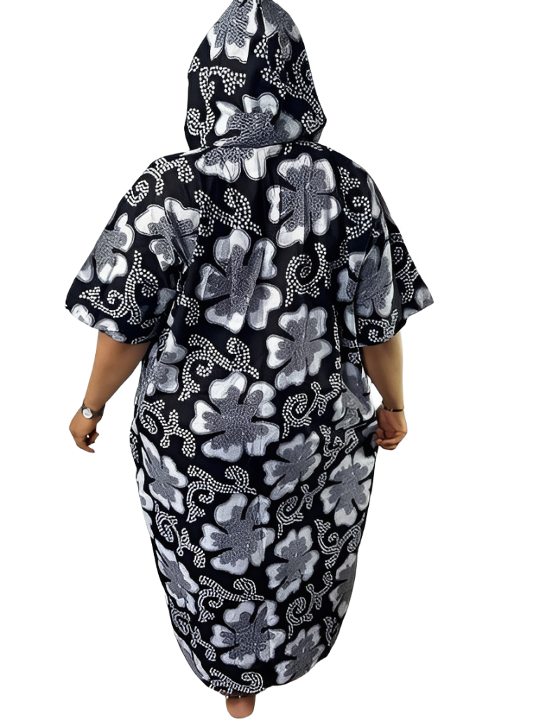 3 quater Gown Hoodie