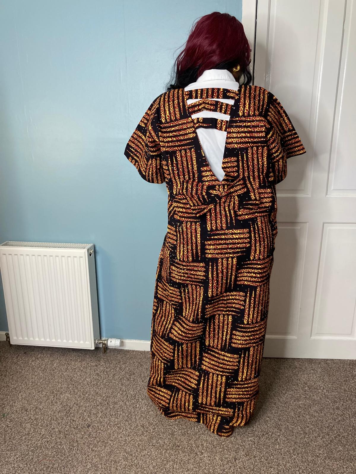 Ankara stoned long gown