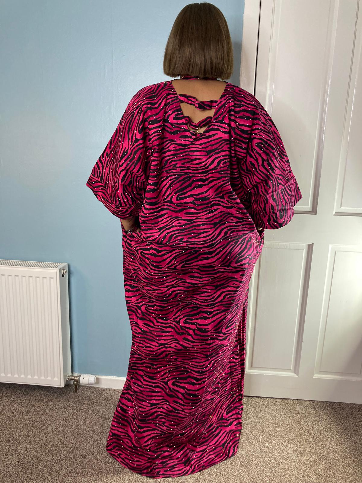 Ankara stoned long gown