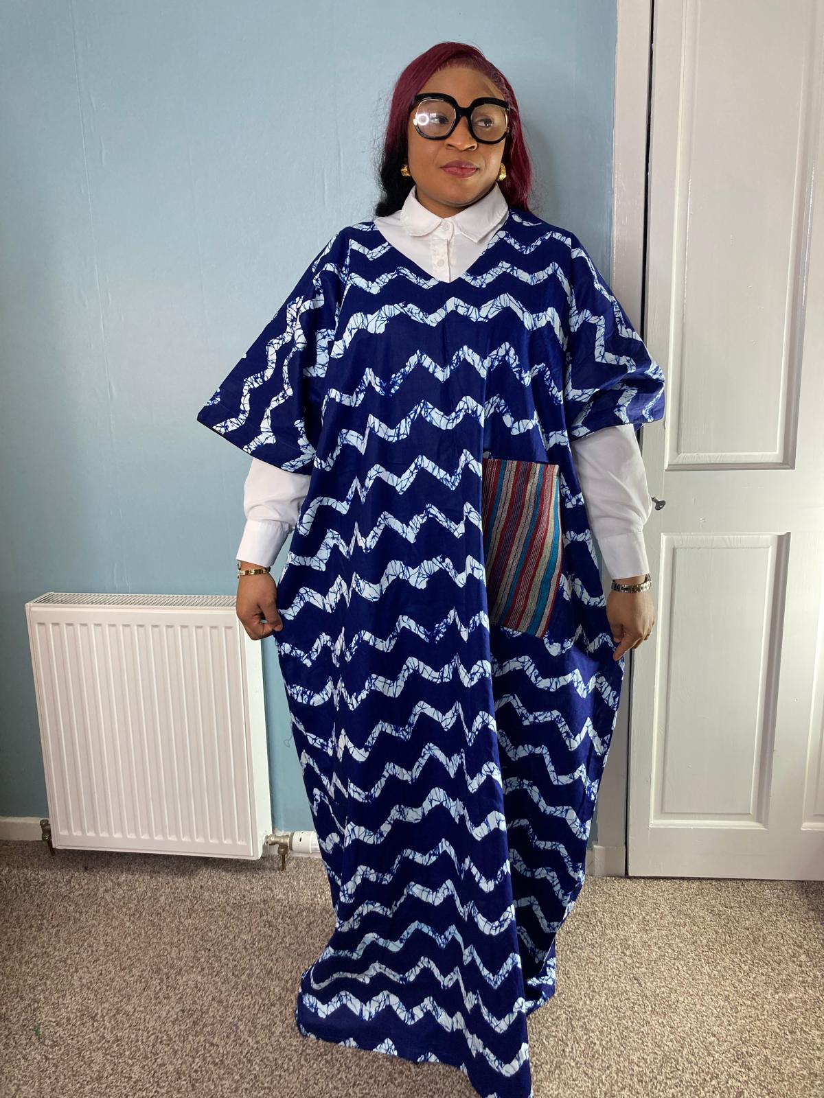 Ankara stoned long gown