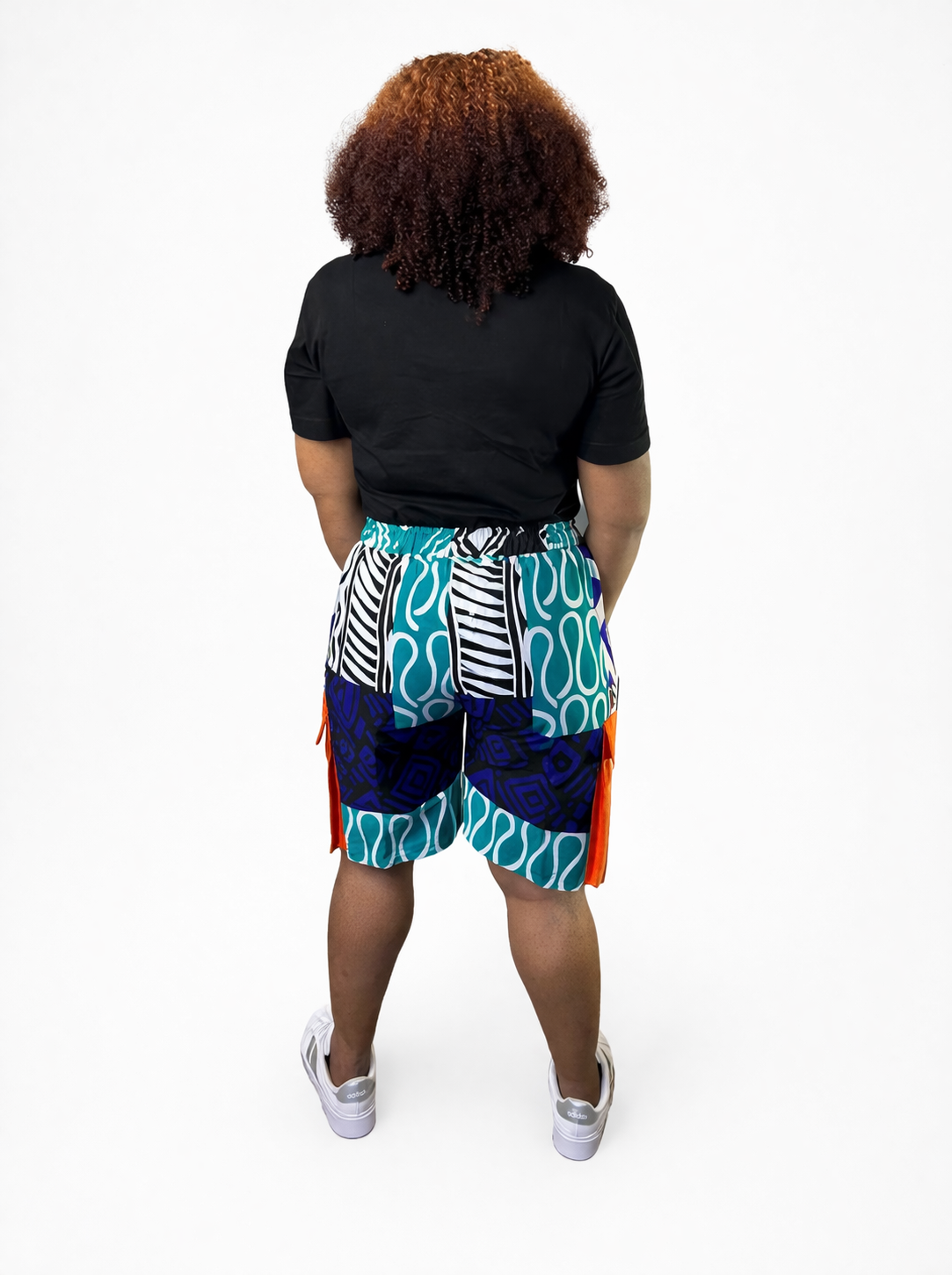 Polo Top and Short Nika With Aso Oke Patches