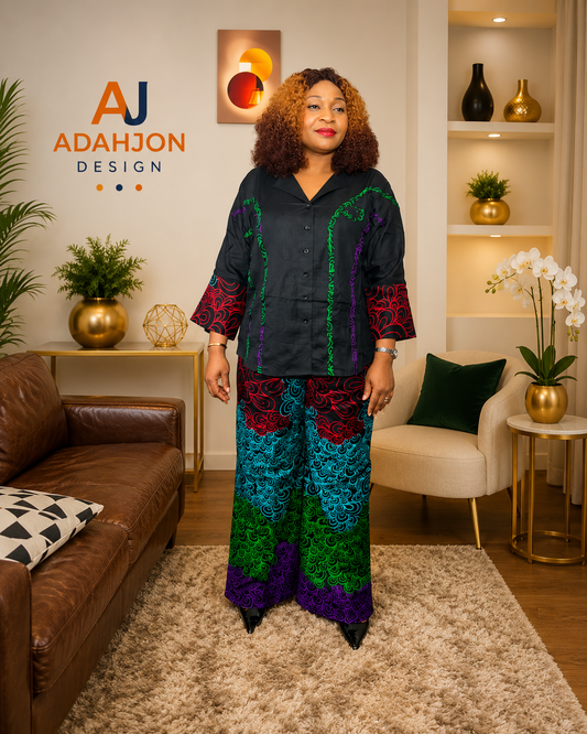 Modern Ankara Trouser Set