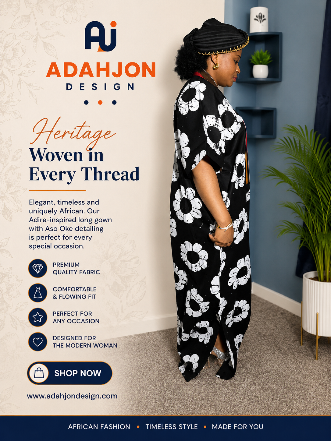 Long Ankara Gown