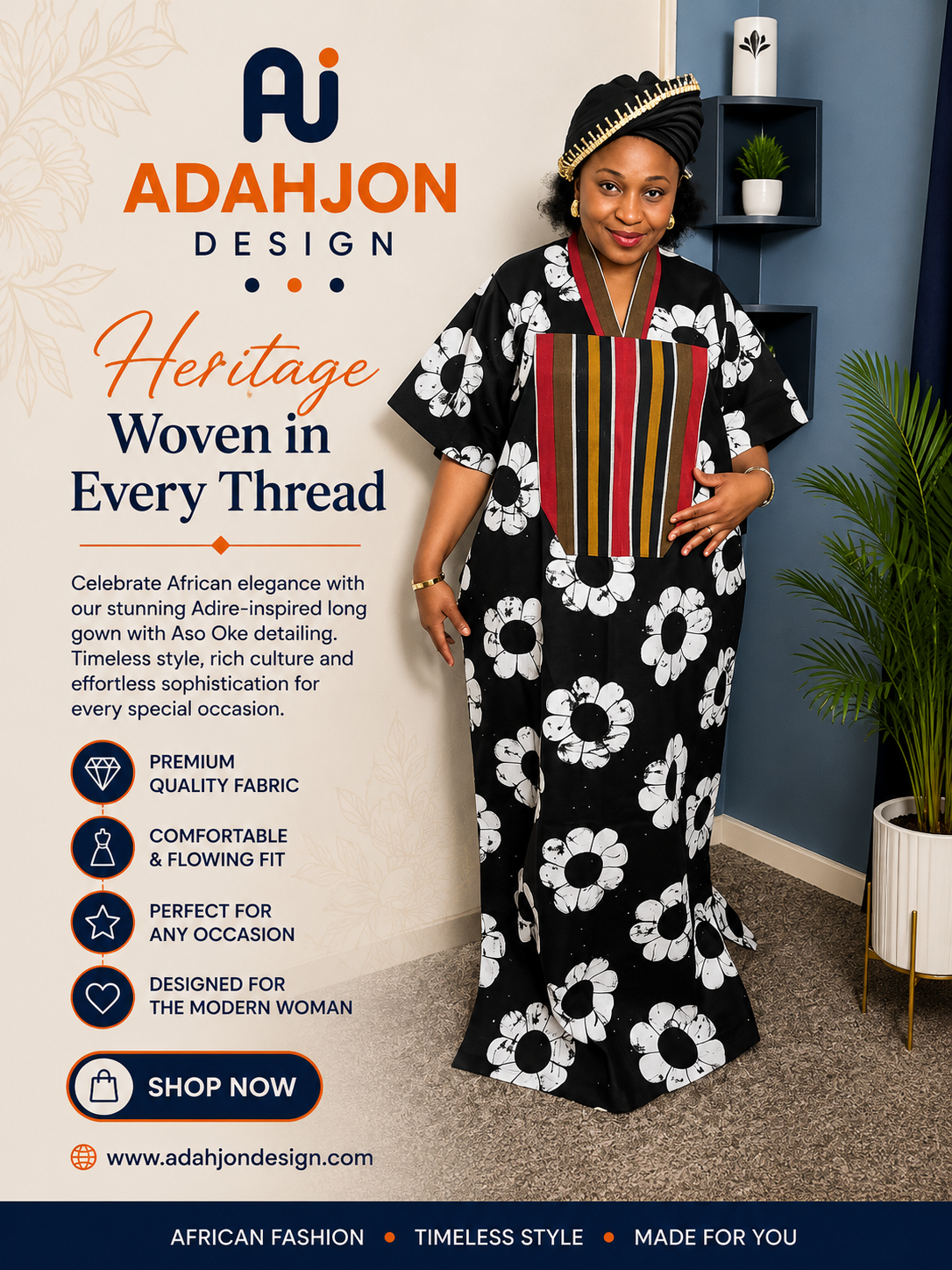 Long Ankara Gown