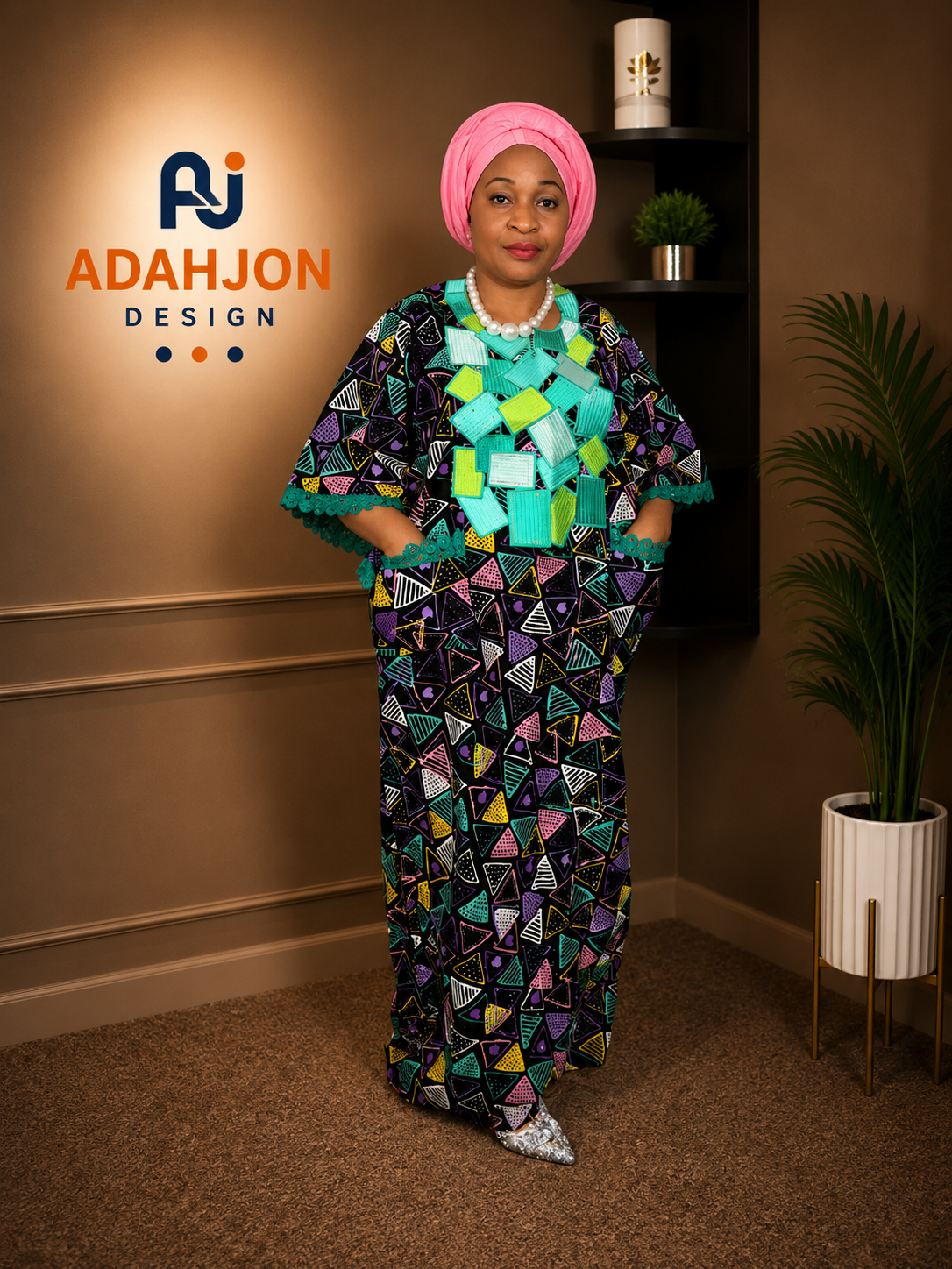 Long Ankara Gown