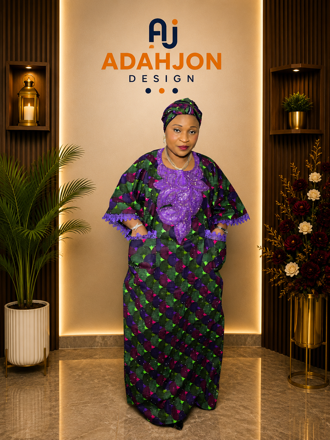 Long Ankara Gown