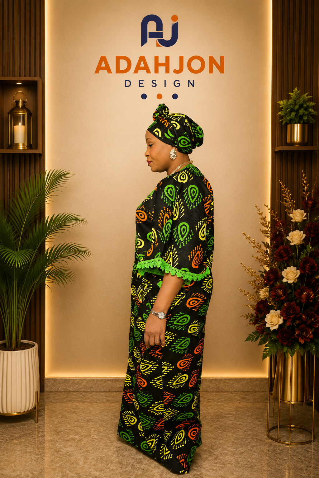 Long Ankara Gown
