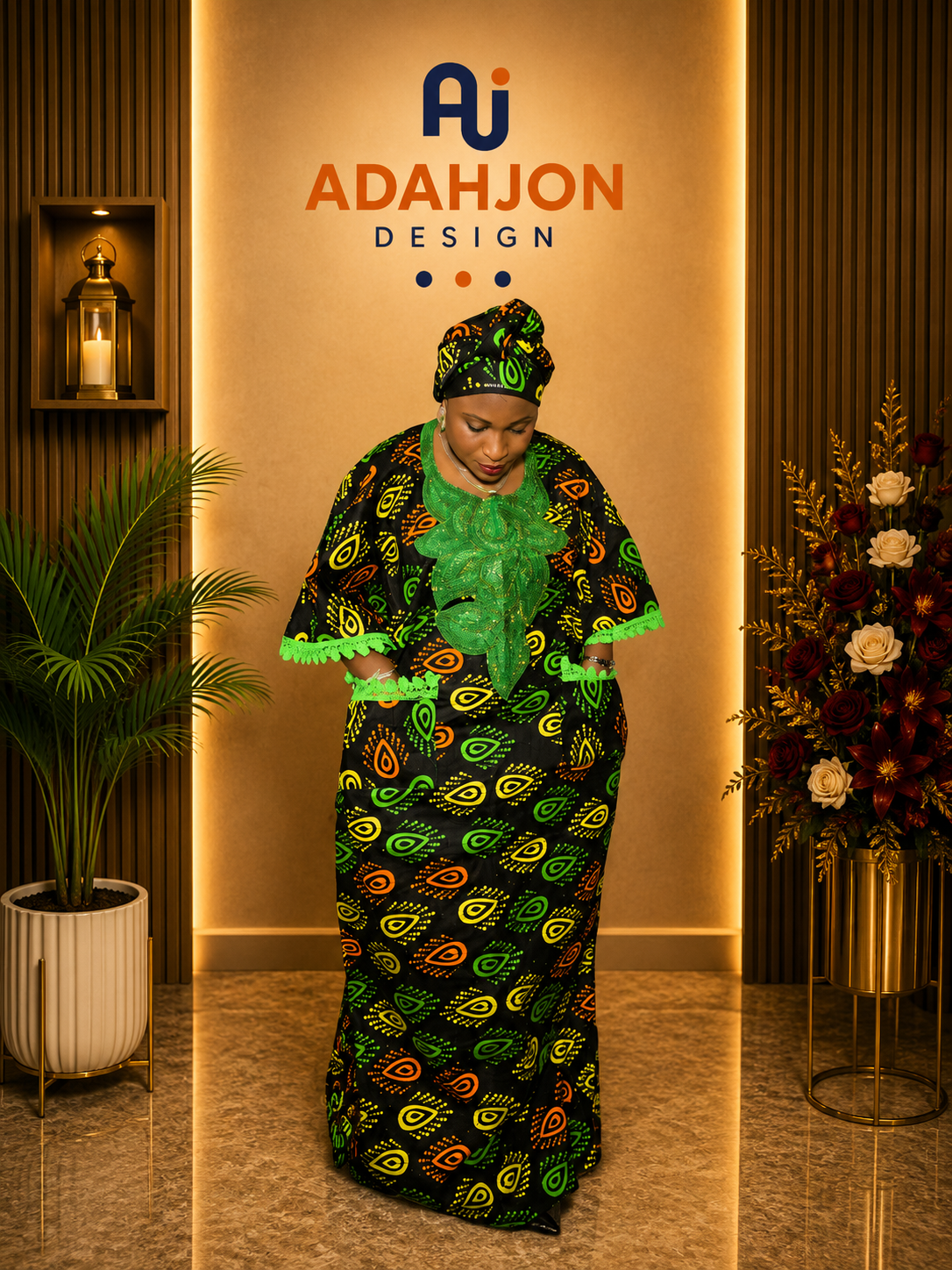 Long Ankara Gown