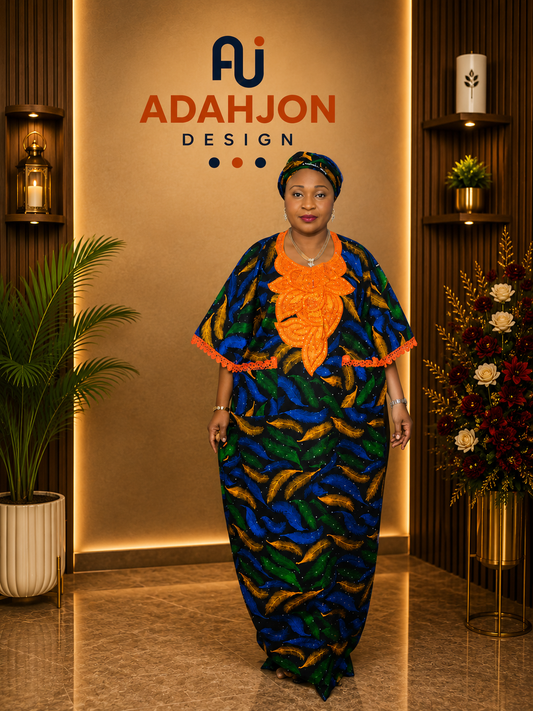Luxury Long Ankara Gown