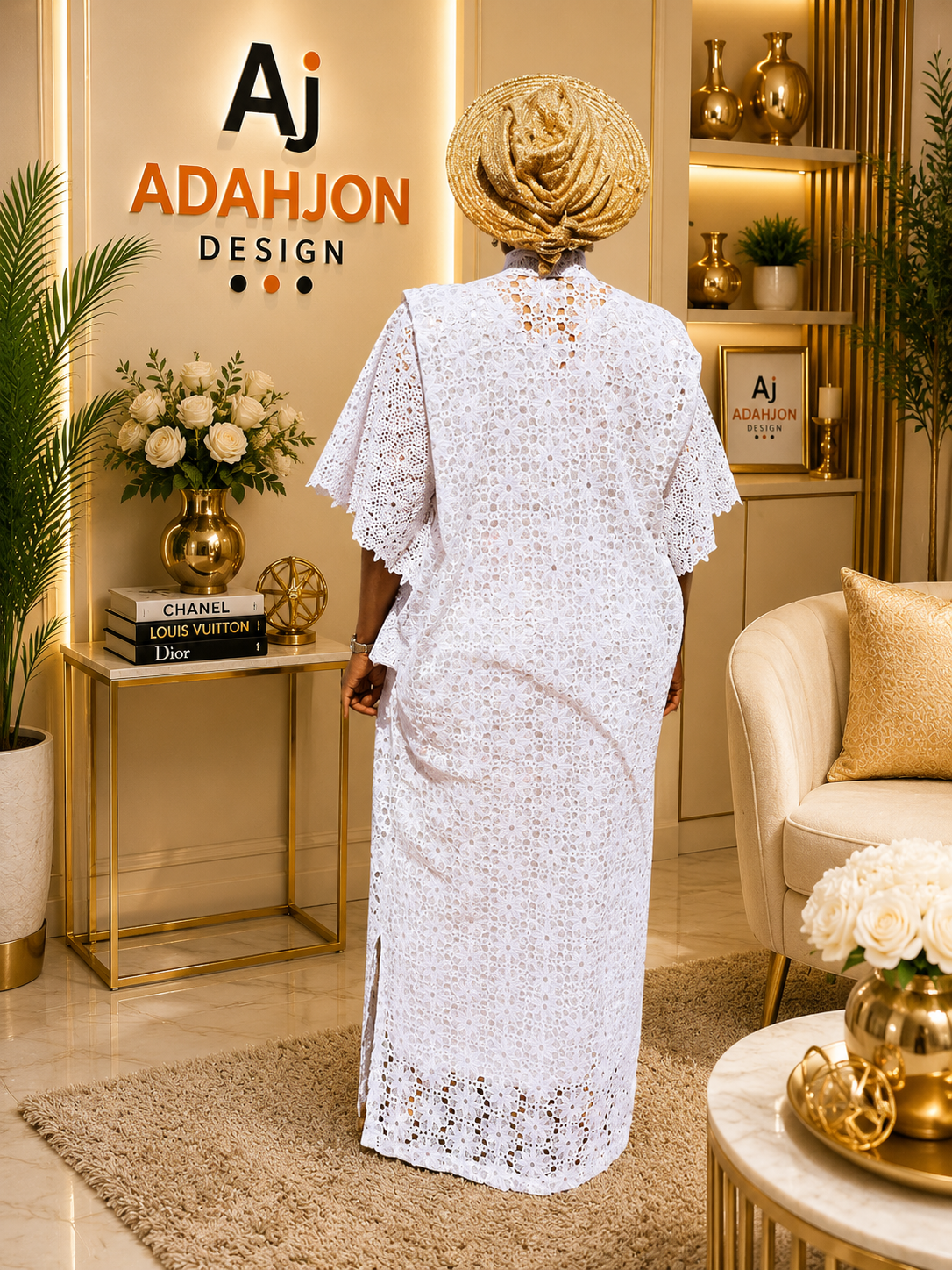 Long Lace Gown