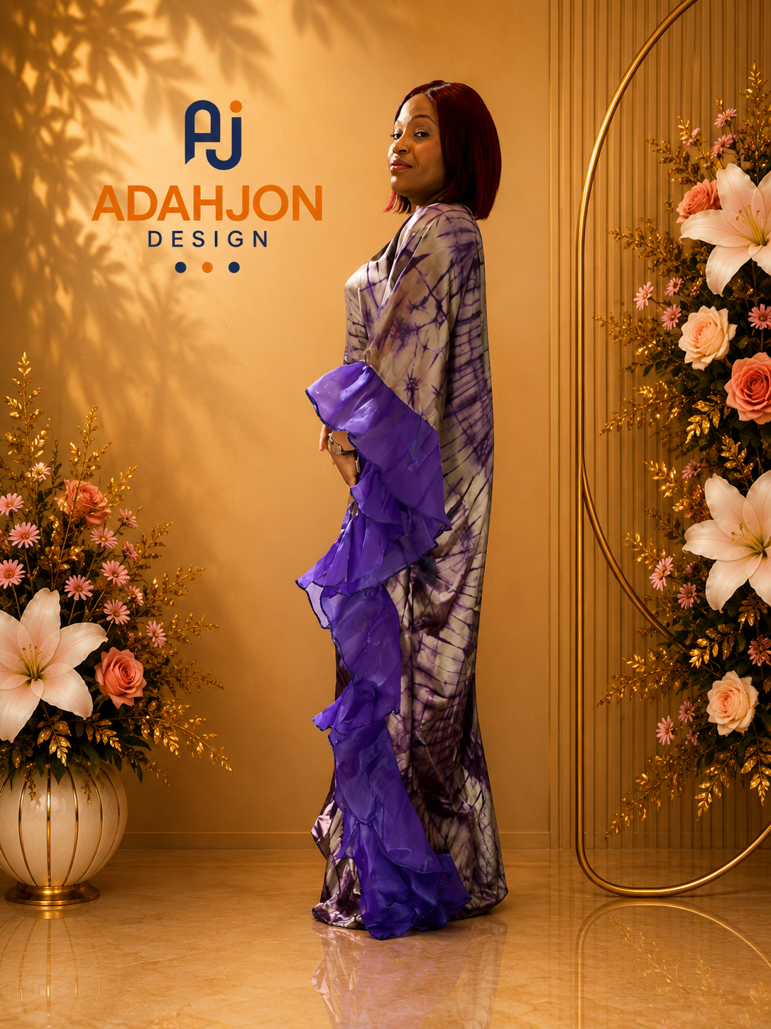 Adire Long Gown
