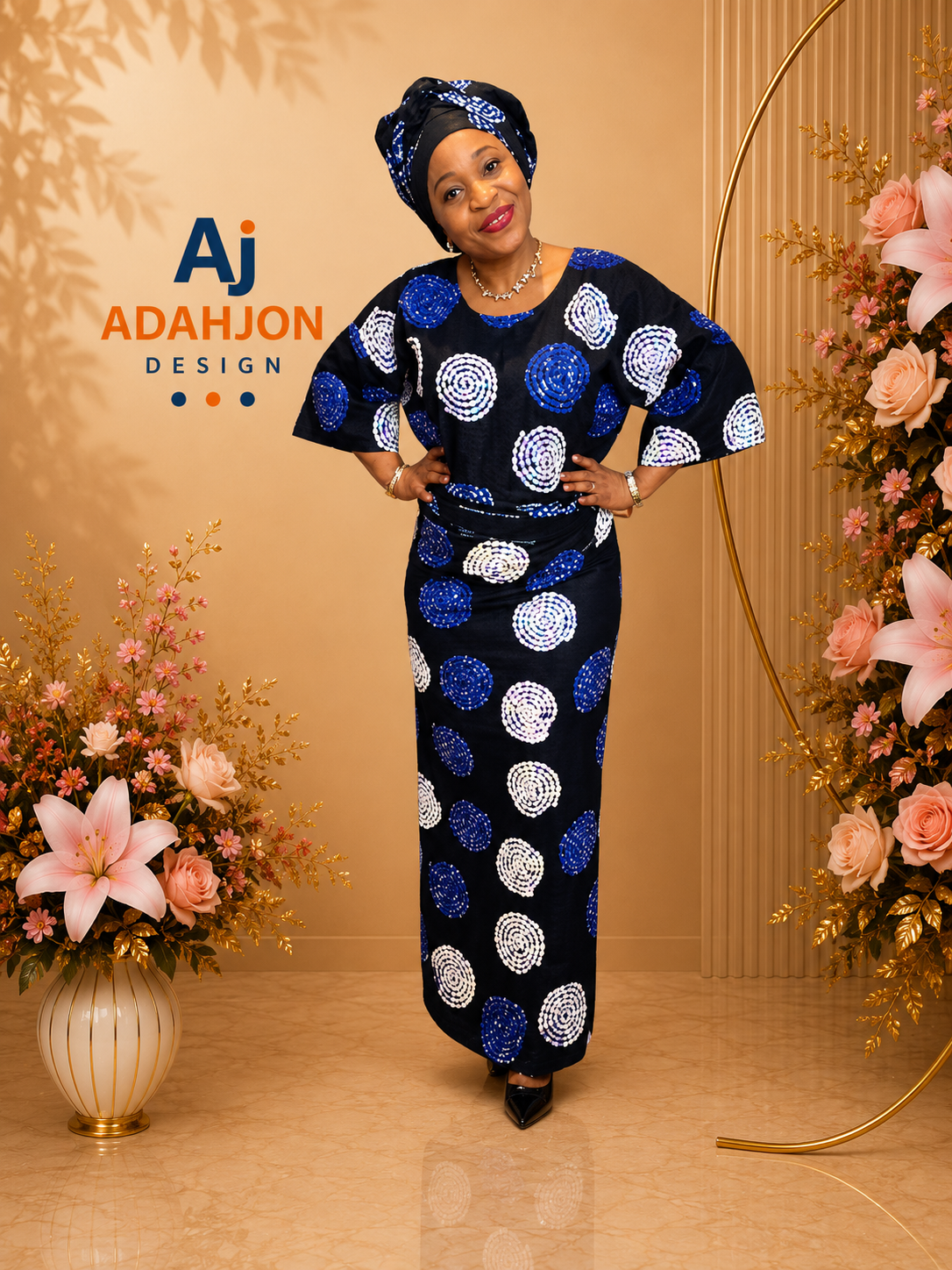 Beaded Ankara Iro And Buba