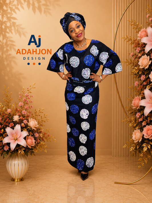 Beaded Ankara Iro And Buba