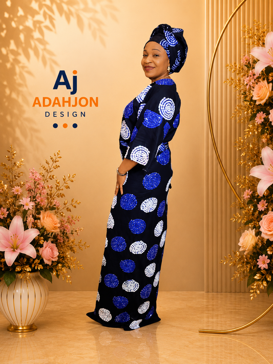 Beaded Ankara Iro And Buba