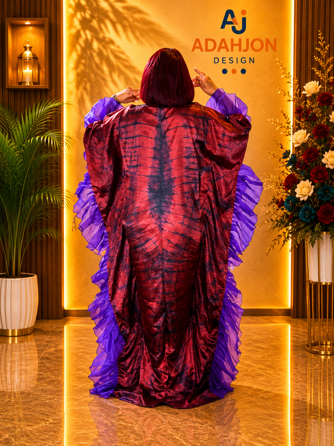 Adire Long Gown