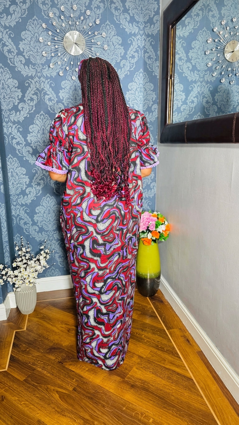 Ankara Mixed With Lace