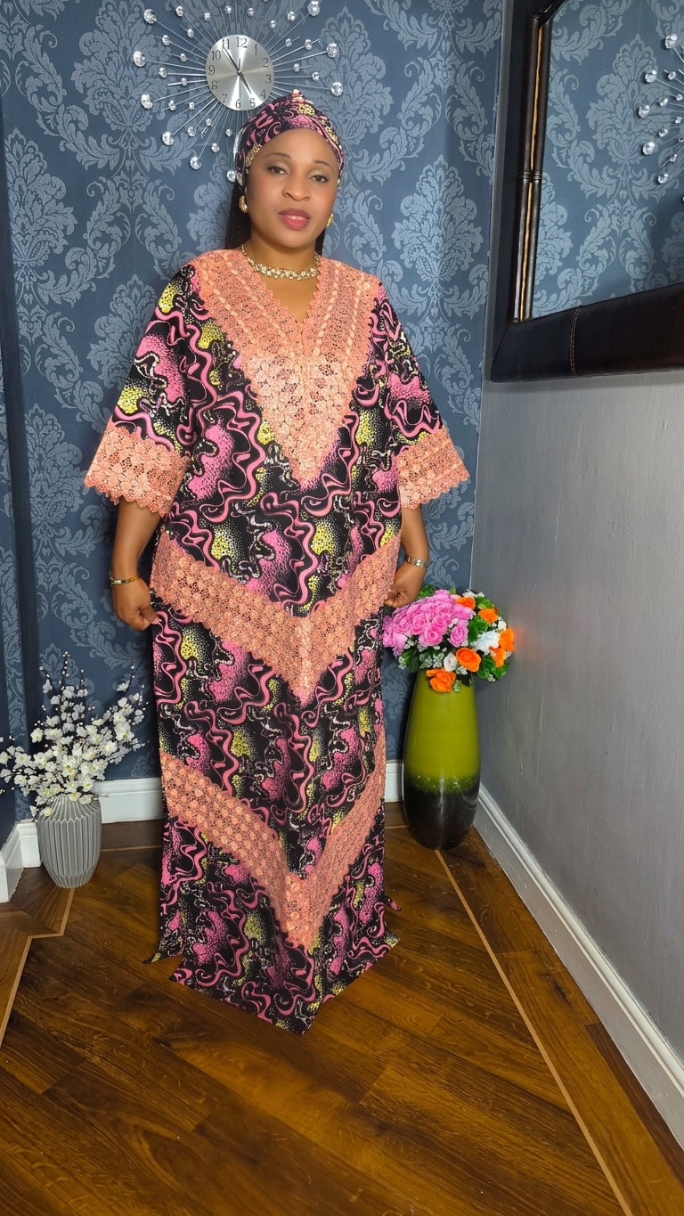 Ankara With Embroidery