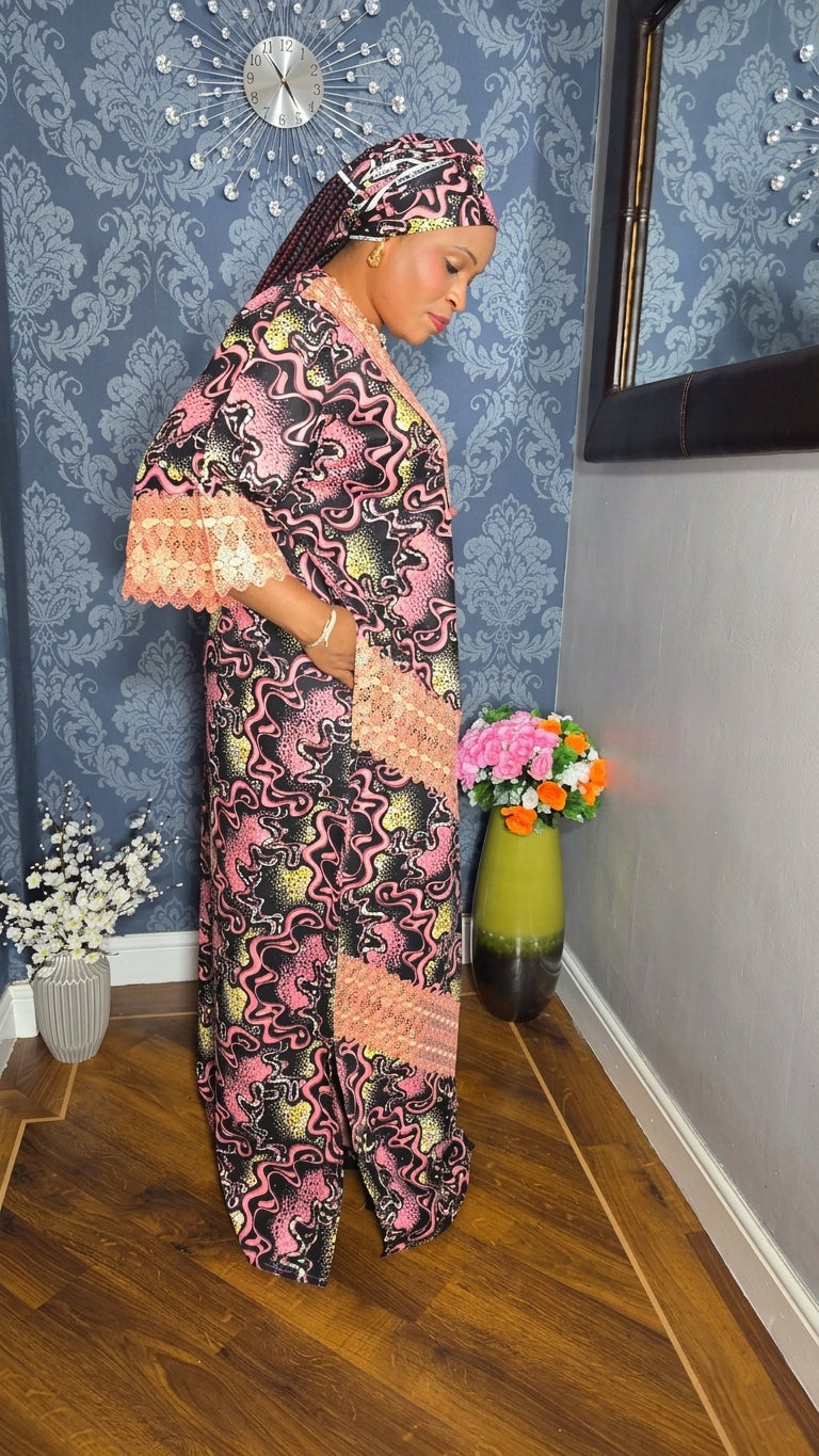 Ankara With Embroidery
