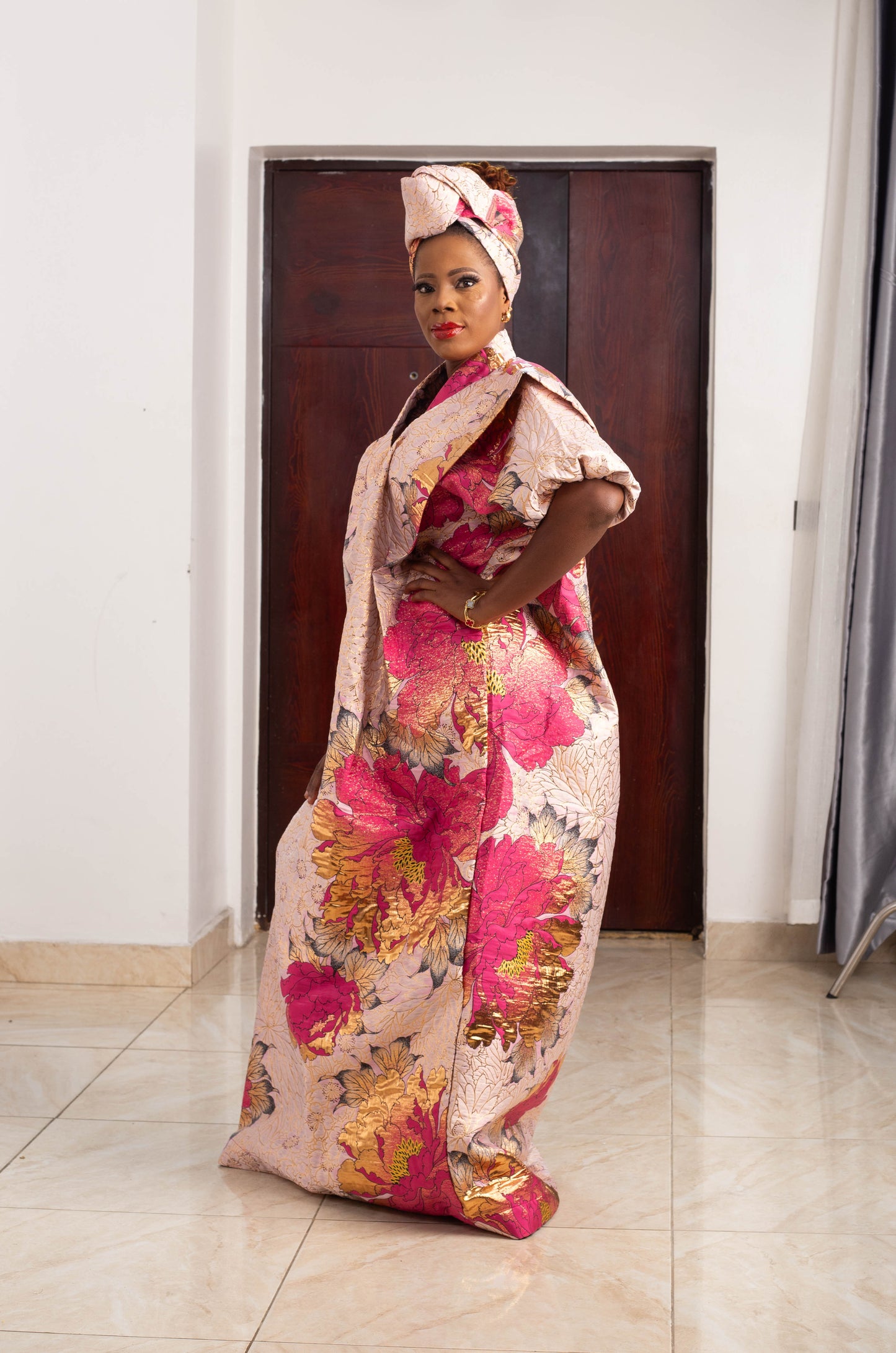 LONG GOWN BROCADE