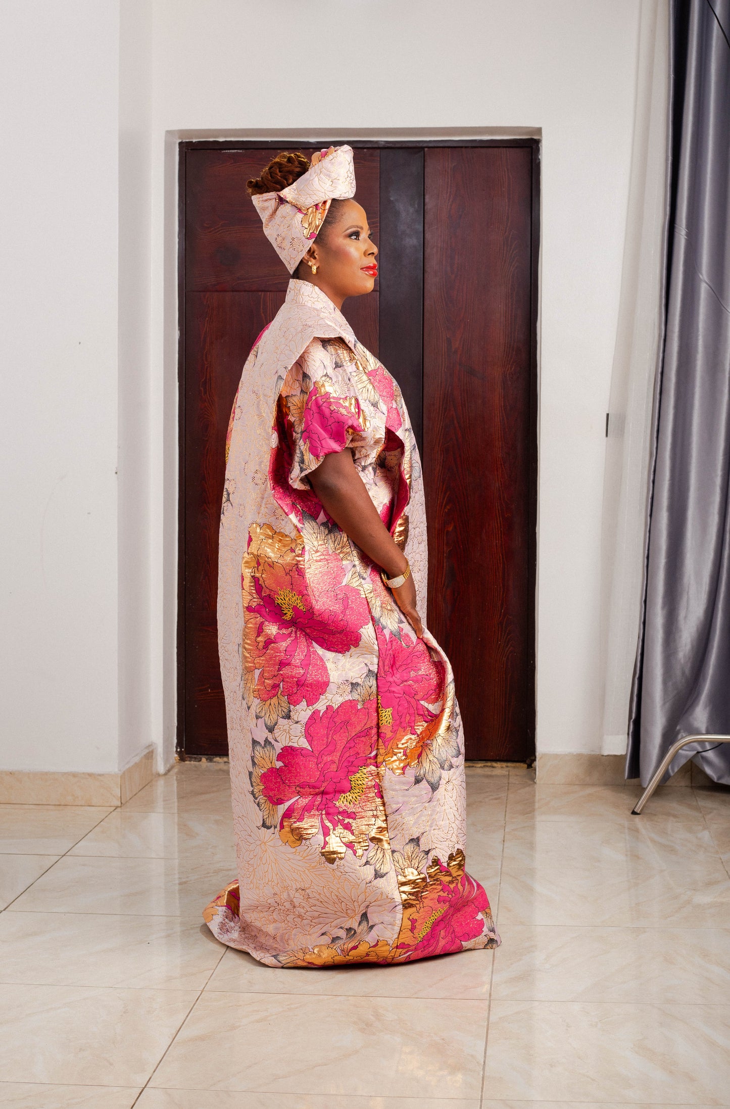 LONG GOWN BROCADE