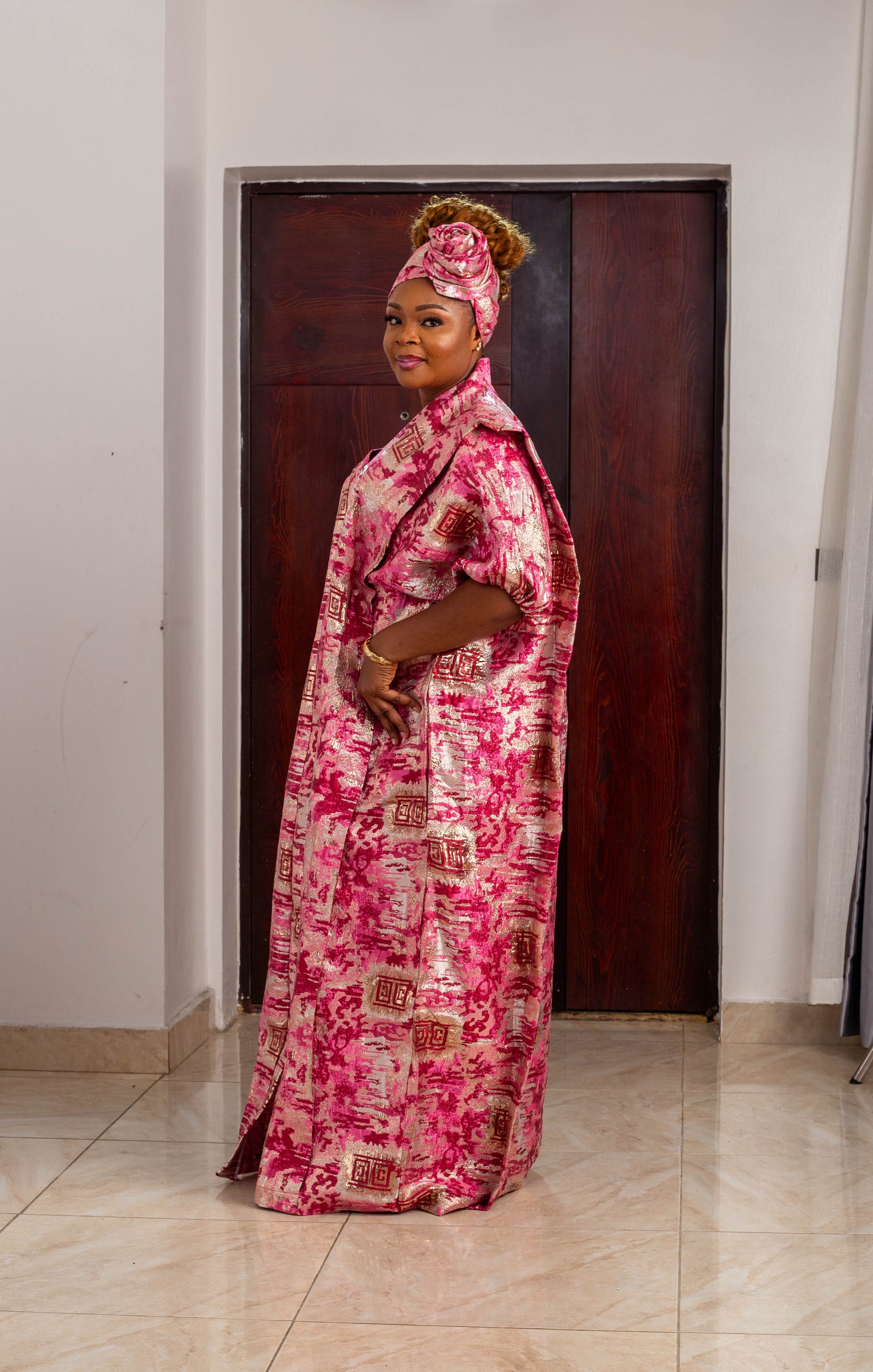 LONG GOWN BROCADE