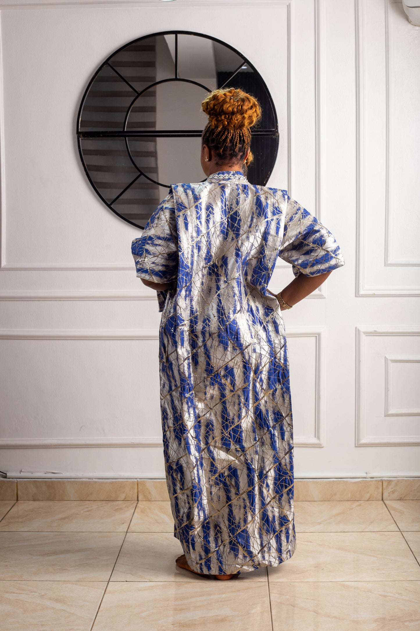 ROSE LONG GOWN BROCADE