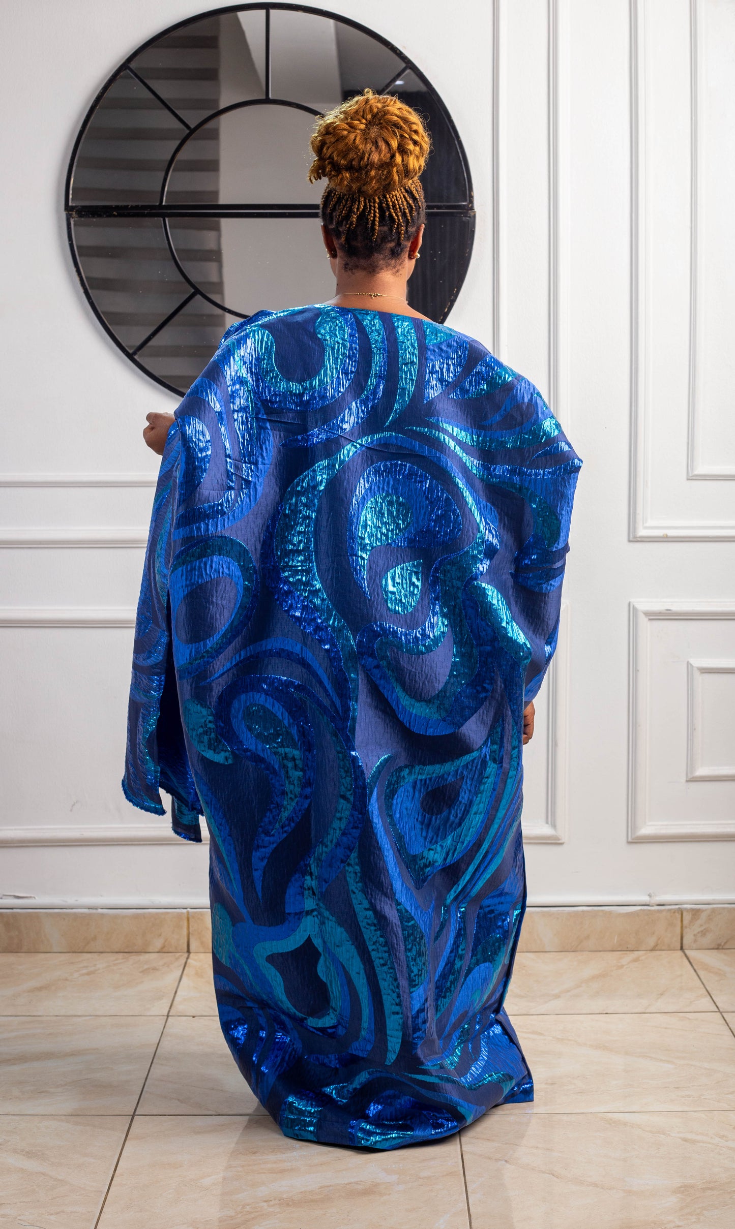 CRYSTAL LONG GOWN BROCADE