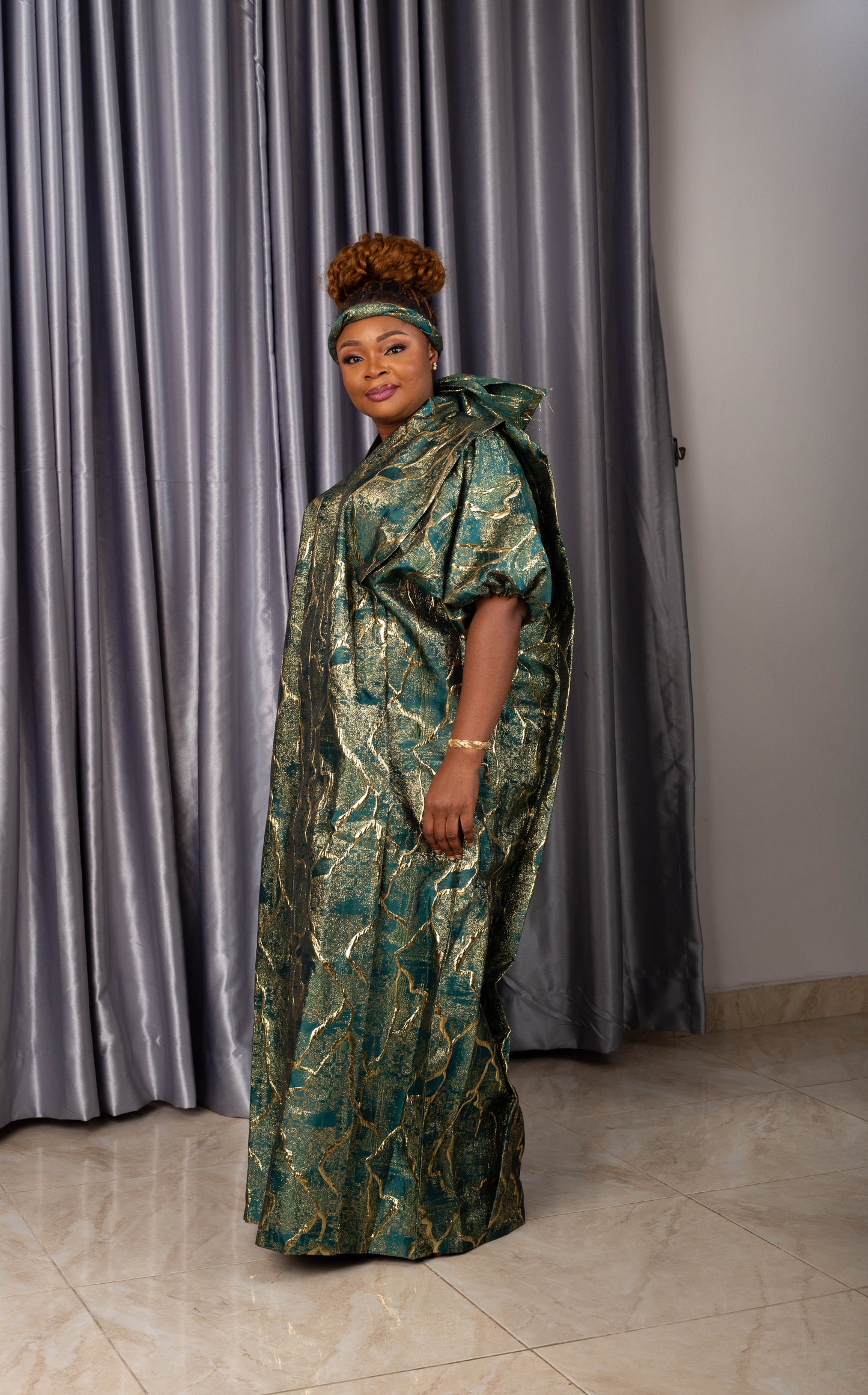 LONG GOWN BROCADE