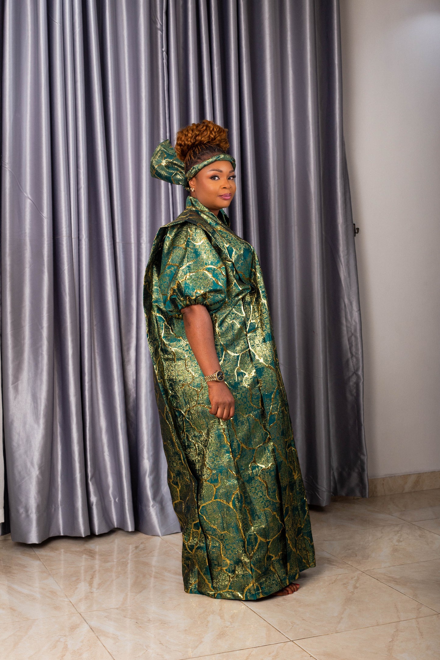 LONG GOWN BROCADE