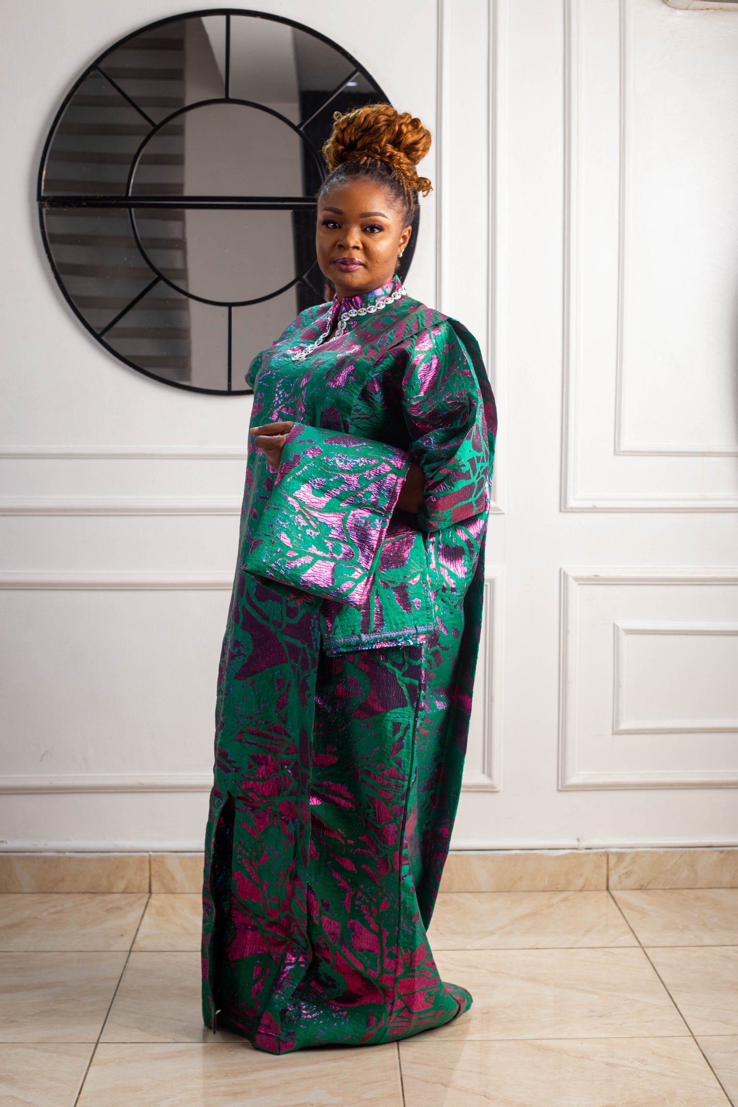 LONG GOWN BROCADE