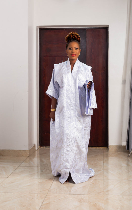 CRYSTAL LONG GOWN BROCADE