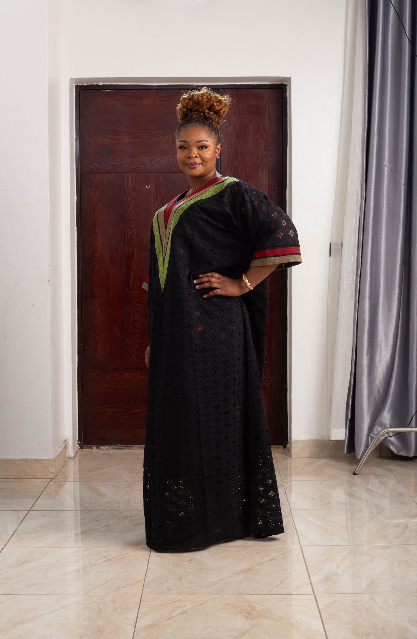 ROSE LONG GOWN SAMPLE LACE ASO OKE