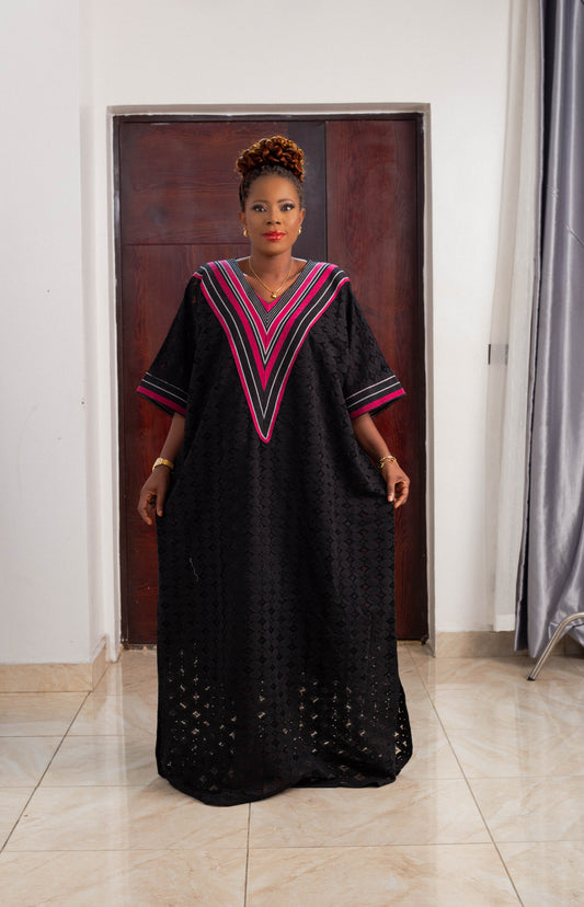 FLOWER LONG GOWN SAMPLE LACE ASO OKE