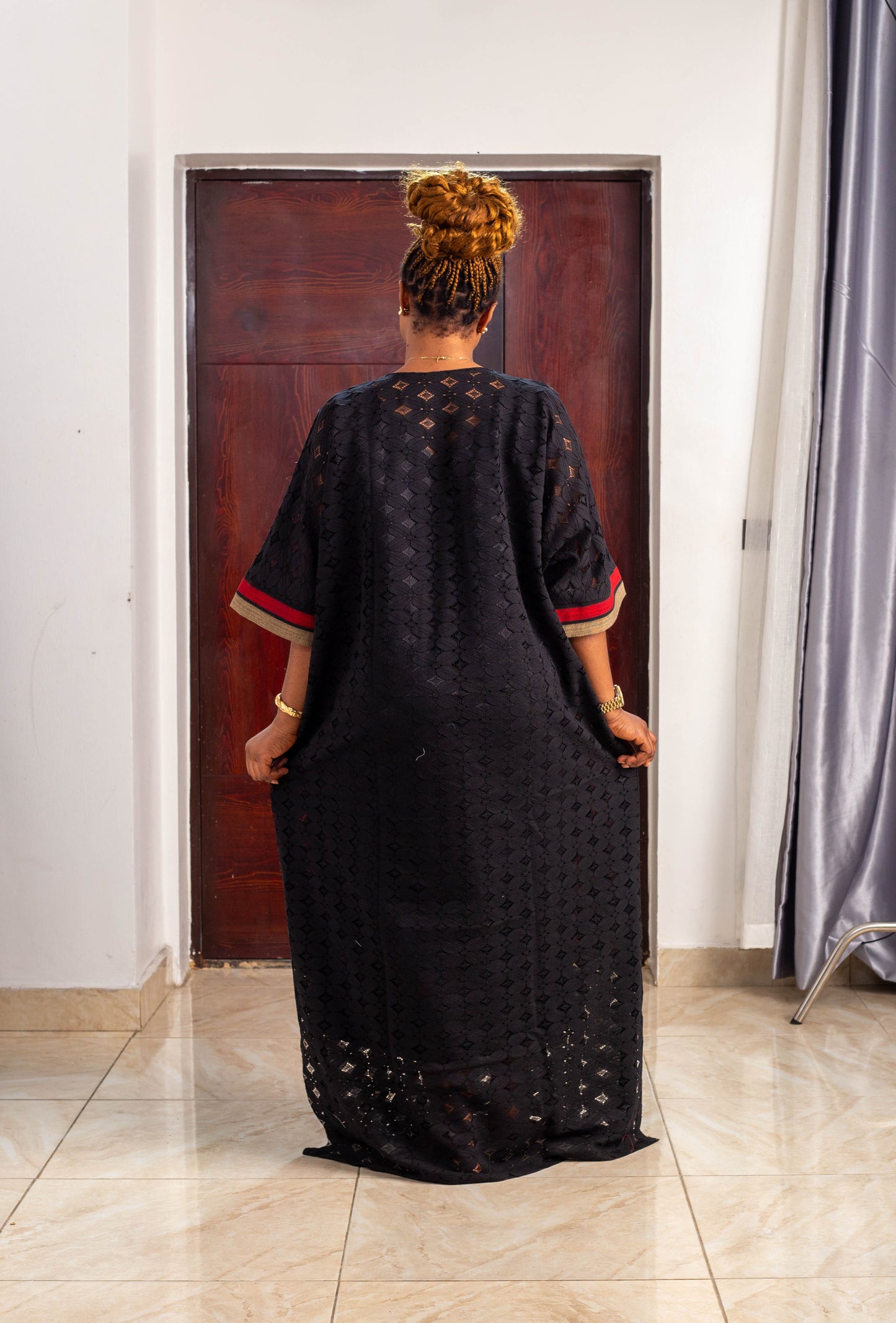 ROSE LONG GOWN SAMPLE LACE ASO OKE