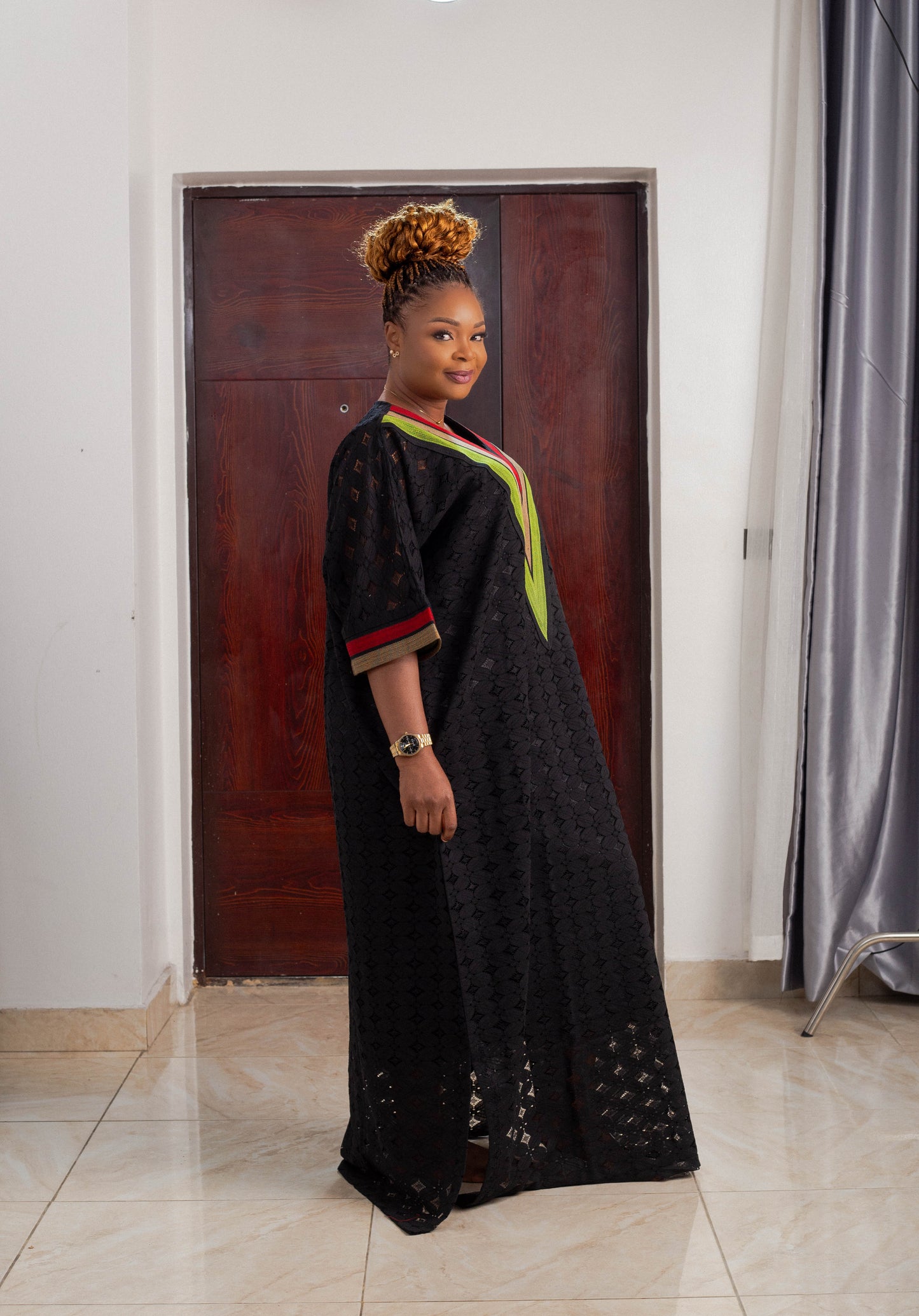 ROSE LONG GOWN SAMPLE LACE ASO OKE